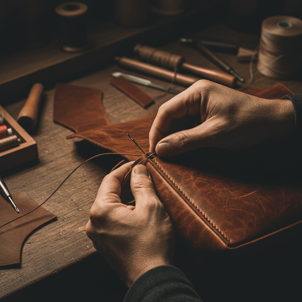 Atelier artisanal d'une marque de luxe