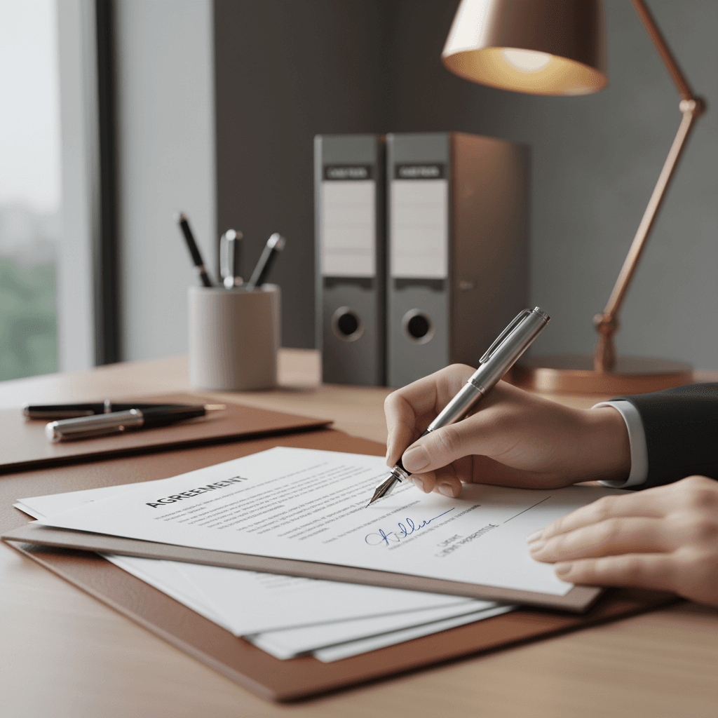 Signature d'un accord de participation